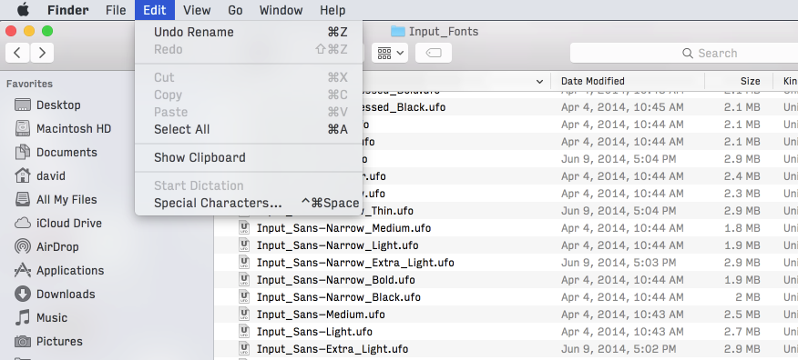 Input Mac screenshot