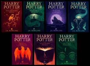 Harry Potter covers by Olly Moss