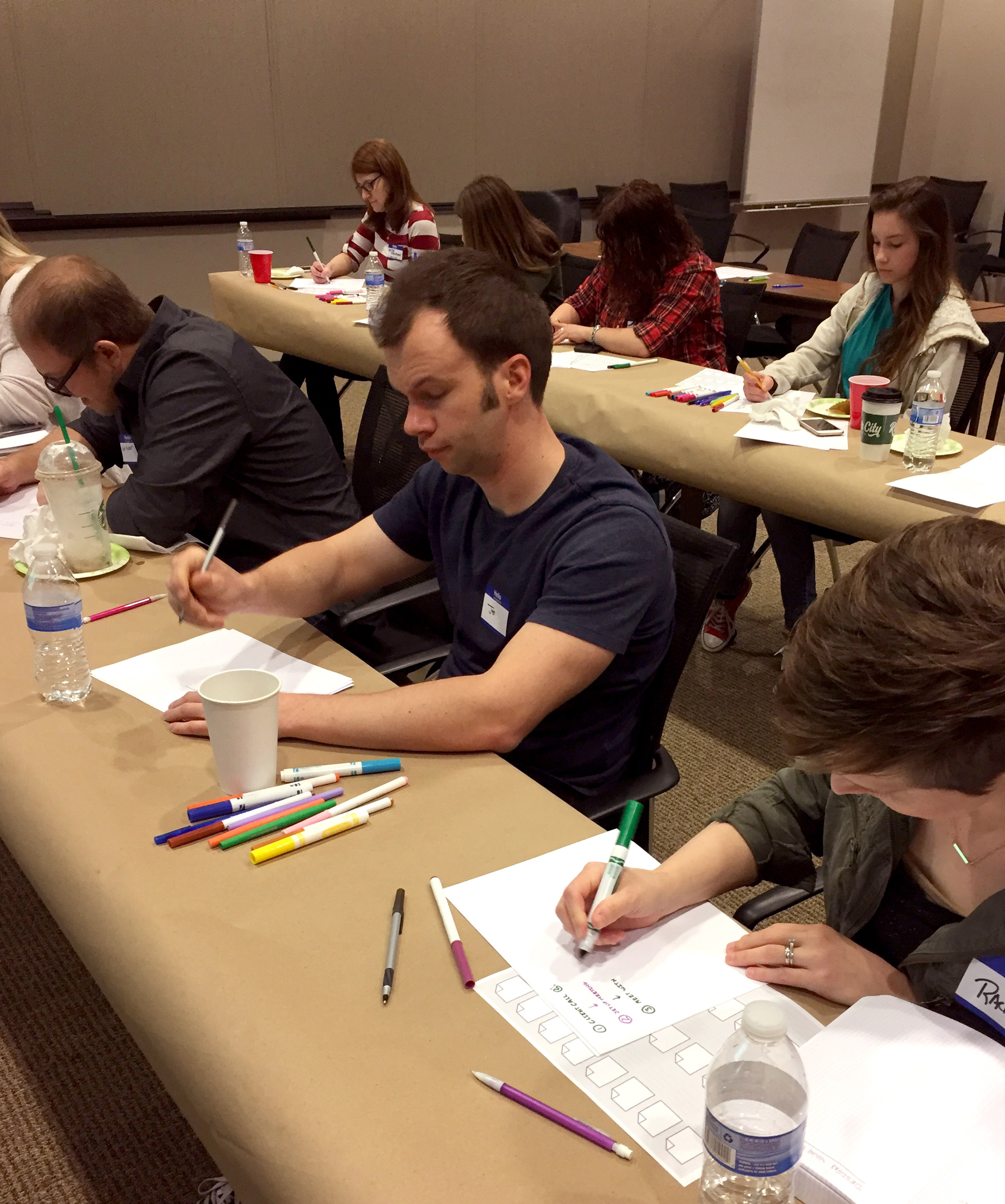 Workshop attendees craft their process & method