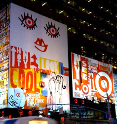 Laurie Rosenwald for Target, in Times Square, NYC
