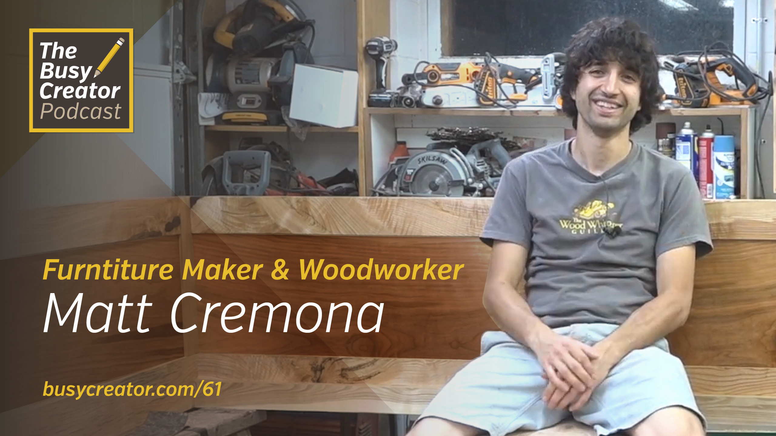 Woodworker & Furniture Maker Matt Cremona Discusses Self-Teaching and Making a Solo Video Show